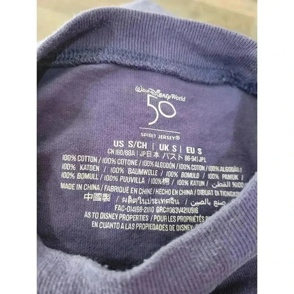 Walt Disney World 50th Anniversary Purple Spirit Jersey Shirt size small #7 - Picture 4 of 6